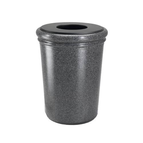 Commercial Zone StoneTec 50 Gallon Trash Container, Pepperstone